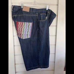 VINTAGE GOOGI Mens Denim Vintage Shorts